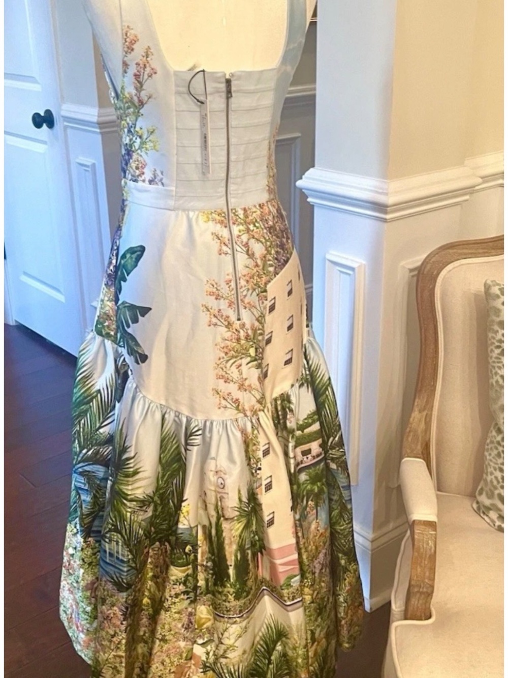Alice & Olivia Magical Diana Midi Dress California Love Collection US 8 NWT - Picture 11 of 16